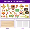 30PCS Day of the Dead Photo Booth Props, Halloween Party