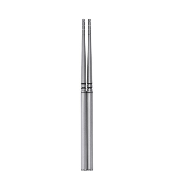 SILVERANT Titanium Folding Chopsticks, Collapsible Tableware Ultralight Utensils for Outdoor