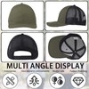 CWENDANER Mens Baseball Caps Trucker Classic Color Blocking Snapback Cap,