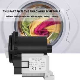 Drain Pump Replacement for LG Front Load Washers, Replaces OE # 4681EA2001T,4681EA1007G, 4681EA2001D, 4681EA2001N ER4681EA2001T, LP1007G, and LP2001T, with 11 Inches Washer Spring Expansion Tool