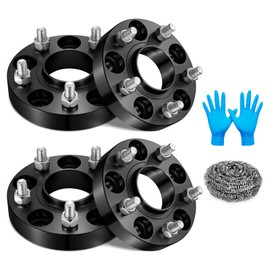 BDFHYK 5x114.3mm Wheel Bolt Pattern 1 inch 5x4.5 Hubcentric Wheel Spacer Compatible with CL MDX RDX TSX Honda Accord Civic CR-V,Forged 5 Lug Wheel Adapters M12x1.5 & 64.1 mm Hub Bore, Set of 4