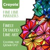 Crayola Fine Line Markers for Adults (40ct), Skinny Marker Set