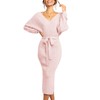 Chang Yun Women's Long Maxi Sweater Dresses Sexy Wrap Batwing