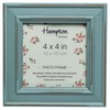 Hampton Frames PALOMA Distressed Square Picture Photo Frame Blue 4x4