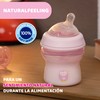 CHICCO, Biberón Natural Feeling, Color Rosa, 150 ml