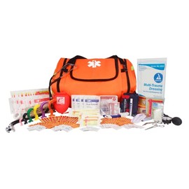 Ever Ready First Aid Fully Stocked First Responder Kit, Orange