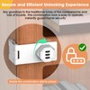 YogePote 90 Degree Cabinet Locks with Combination, Mechanical Folding Door