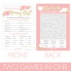 DISTINCTIVS Pink Little Pumpkin Girl Baby Shower Games – Who