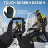 Pixel Panda Running Gloves for Men, Winter Warm Bike Glove