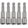 Fixinus 7mm Impact Driver Bit, 5 Pieces, Magnetic 1/4" Hex