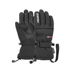 Reusch Connor R-TEX XT Junior Warm, Waterproof, Windproof and Breathable Winter Gloves, Finger Gloves, Ski Gloves for Children, Kids, Teenagers, Girls and Boys, Black, 6