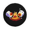 Spare Tire Cover with Marshmallow Campfire Pattern Wheel Protectors Weatherproof