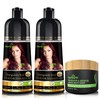Combo Pack-2pcs Herbishh for Gray Hair Color Shampoo + 1pc