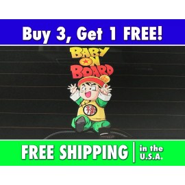 Avery Hi-Performance Gohan Dragonball Z Baby on Board Bumper Sticker Dragonball Bumper Sticker Decal