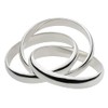 Figmart fr0225 Simple Triple Ring [925 Silver Accessories], Sterling Silver,