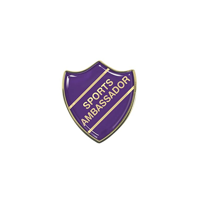 Capricornone Sports Ambassador Purple School Shield Badge