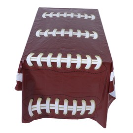 Mipcase Football Rugby Table Cover Disposable Tablecloth for Game Day Birthday Parties and Sports Themed Celebrations Versatile Party Supplies for Indoor and Outdoor Use