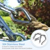 sourcing map 9/16" M14 Stainless Steel Thimble, 304 Stainless Steel