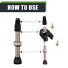 Unisex Tubeless Valves Bicycle Valves High Quality Chrome Plated Brass