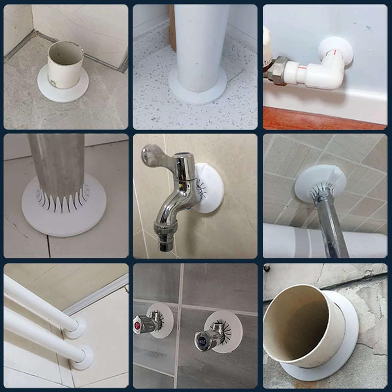 4Pcs Radiator Pipe Covers White Plastic Plastic Pipe Covers Sleeve