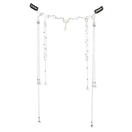 CIXVOEMK Vintage Tassel Head Chain, Crystal Teardrop Forehead Jewelry, Decorative Hair Accessory for Hanfu Style,Bridal Headdress (Head Chain-A)