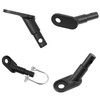 Bicycle Trailer Coupling 2 Sets Black with Safety Pin Compatible