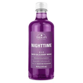Village Naturals Aches & Pains Nighttime Relief Bath Oil 16 Ounce (473ml) (Pack of 3)