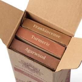 Jembrana Incense Sticks-Agarwood,Turmeric & Frankincense-100% Natural-Handmade-Hand Crafted-Insense-Sticks-Chemical-Free (120 Sticks)