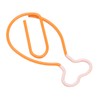100Pcs Metal Paperclips Cute Chicken Leg Shape Electroplating Rustproof Portable