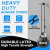 SDTC Tech 48 Inch Adjustable Bungee Cords with Carabiner Hooks