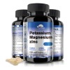 Potasio + Magnesio + Zinc Con 120capsulas Vpkin Hecho En Usa Sin Sabor