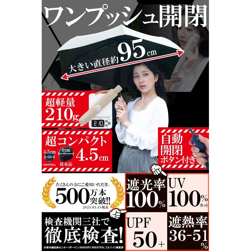 Parasol, Large (Approximately 3.3 ft (1 m) x Lightweight, 5.3