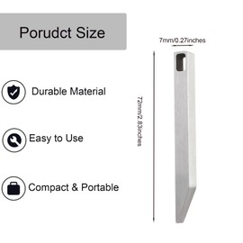 EDC Pry Bar - Heavy Duty Stainless Steel Keychain Pry Bar Mini Tactical Pocket Prybar for Every Day Carry Multitool Pry Bar for Keys Screw Driver Box Opener (2 Pack)