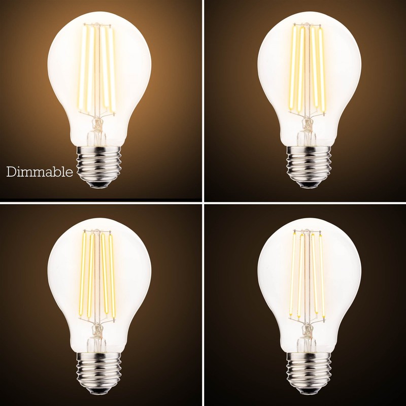 Revel LED 6W Dimmable Light Bulb (60W Replacement), Warm White