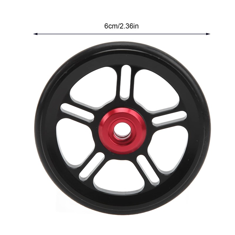 Bicycle Wheel Aluminum Alloy Auxiliary Folding Easy Wheel CNC Cutting