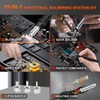 NEWACALOX Hot Air Rework Station 500°C Soldering Station with Hot