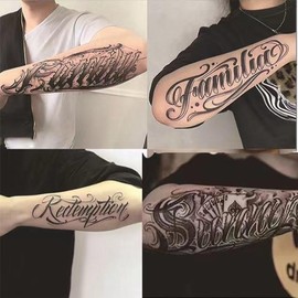 High-Quality Temporary Tattoos – Full-Arm, Waterproof, and Real Look - Specification: SET C