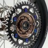 RISON-Titanium Set of 6 Titanium Chainring Bolts M8, Sprocket Screws