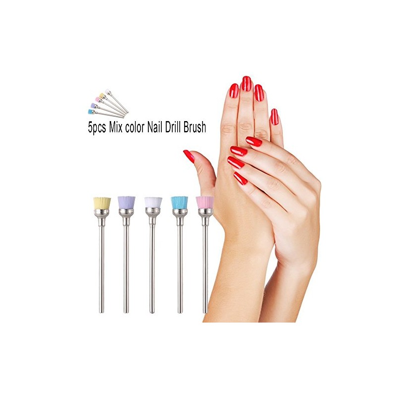 Anself 5pcs 2.35mm Professional Nail Art Drill Bit Random color