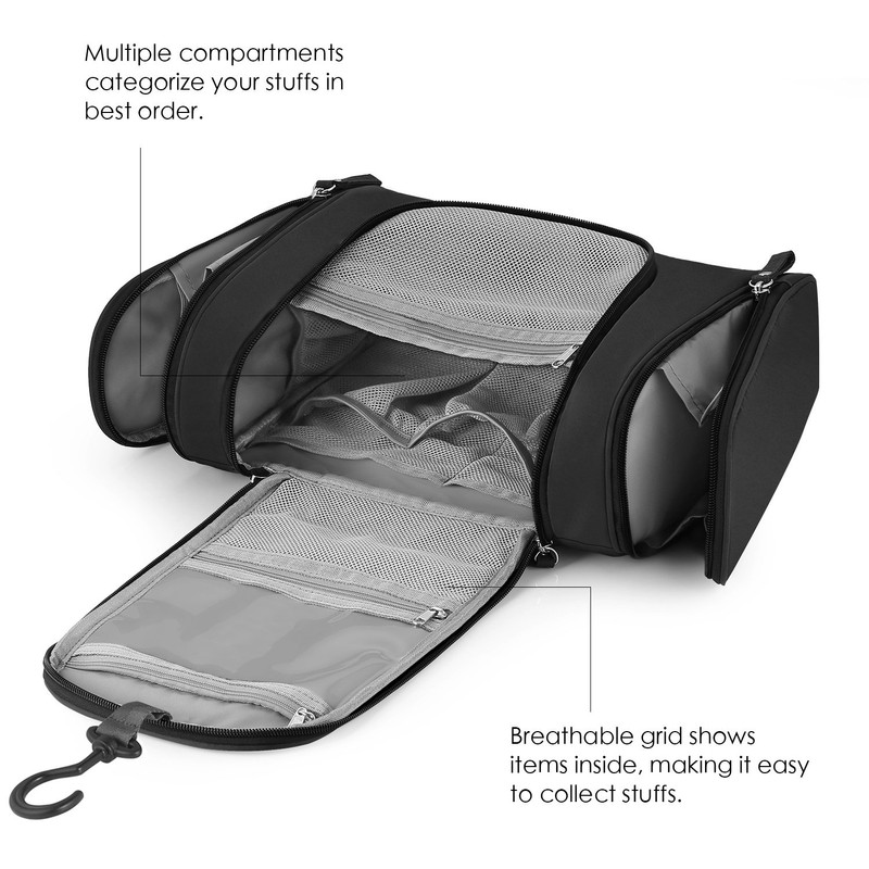FOREGOER Large travel toiletry bag for hanging up for men