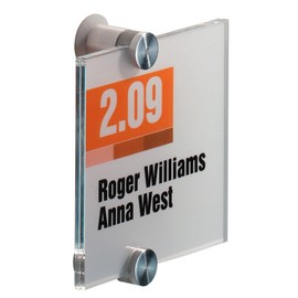 Durable Crystal Sign, Door Sign, transparent