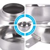 Cabilock Canning Funnel Stainless Steel Wide Mouth Kitchen Funnel with