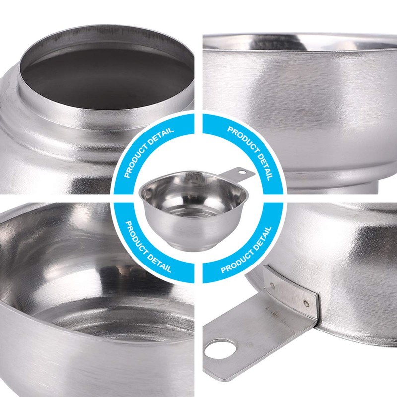 Cabilock Canning Funnel Stainless Steel Wide Mouth Kitchen Funnel with