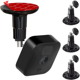 3PACK Screwless Wall Mount Bracket for Blink Outdoor & Indoor Camera Blink XT2,360 Degree Adjustable Strong Adhesive Mount，2 Ways Installation VHB Stick On or Screws, No Tools Needed, No Drilling