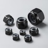 200Pcs M3-0.5 Lock Nuts, Nylon Insert Locknuts 304 Stainless Steel