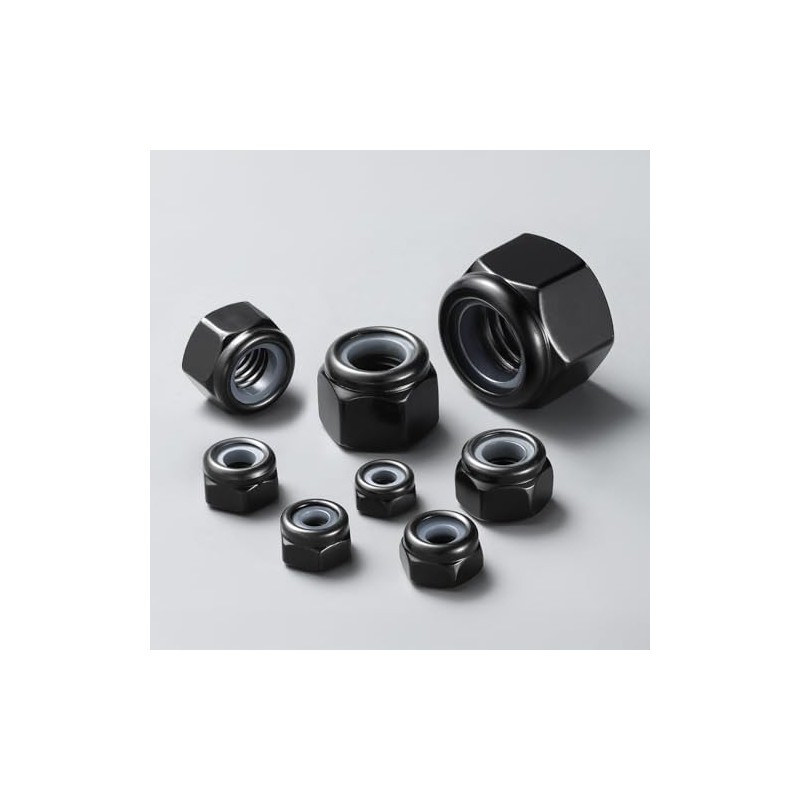200Pcs M3-0.5 Lock Nuts, Nylon Insert Locknuts 304 Stainless Steel