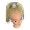The Big Beanie Scrunchie for Big Hair Up Do's (Silver)