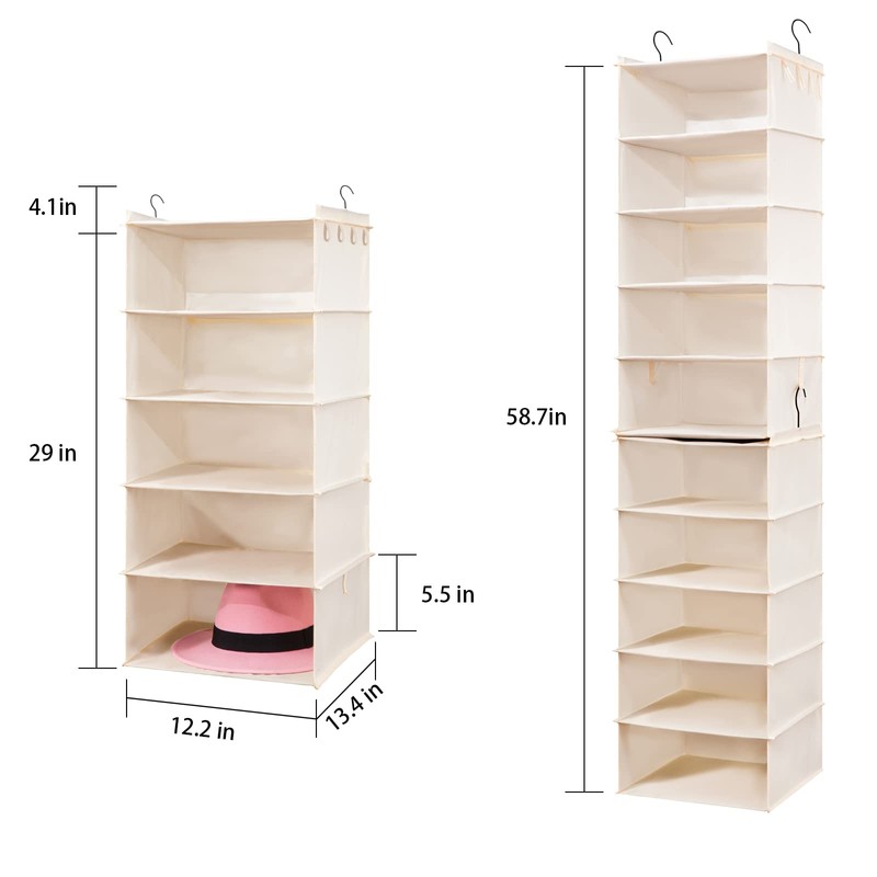 AMZOK Hat Rack for Closet Organizer and Storage, Fedora Panama