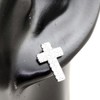 STERLING SILVER 925 AMTHTEW-074 Sterling Silver 925 Earrings Studded Rock