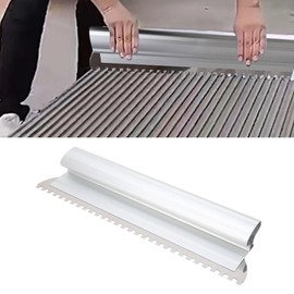 Tile Trowel, 2/5x2/5in Square Notch Trowel Tile Adhesive Spreader Tile Tools, Wall Tile Leveling Tool Wall Tile Trowel for Large Tiles Flooring Tiling Masonry Hand Trowel (400mm